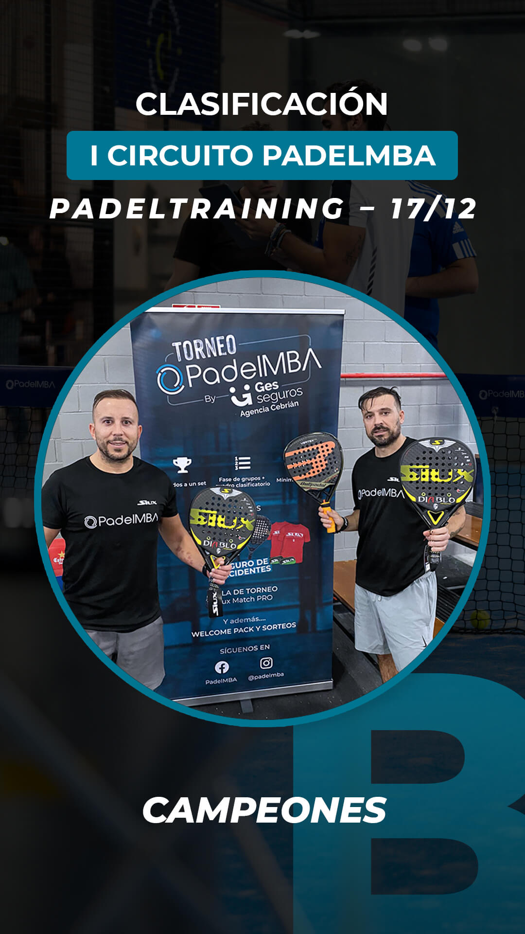 Circuito padelmba torneo 2022 12 17 ganadores campeones b