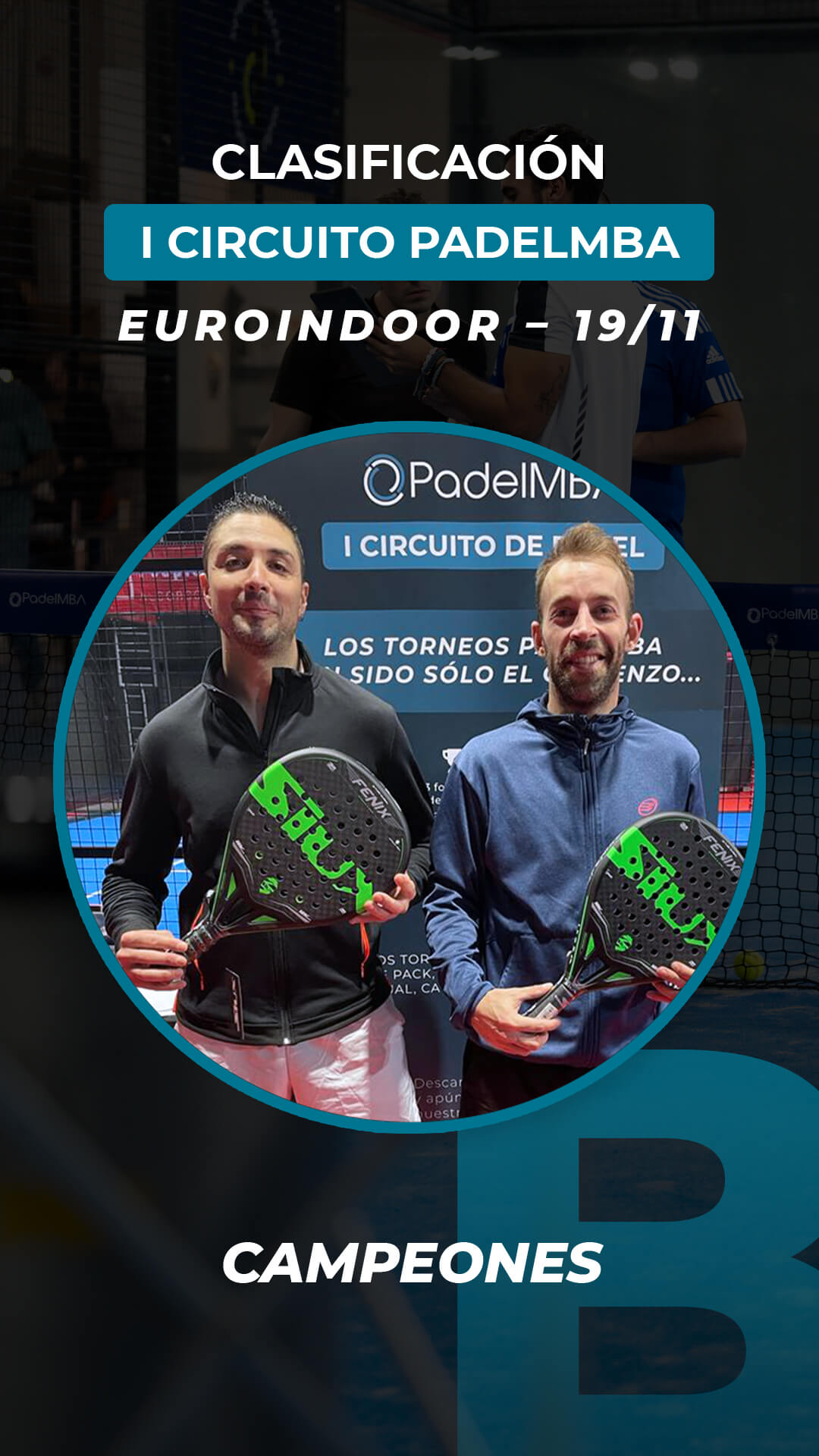 Circuito padelmba torneo 2022 11 19 ganadores campeones b