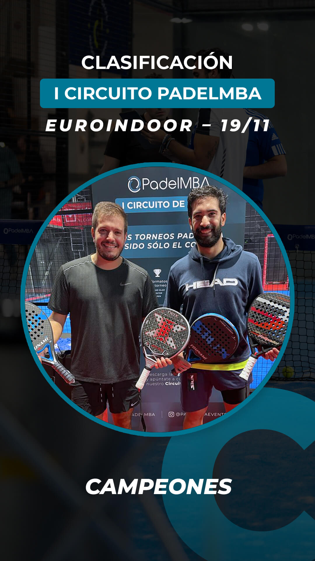 Circuito padelmba torneo 2022 11 19 ganadores campeones c
