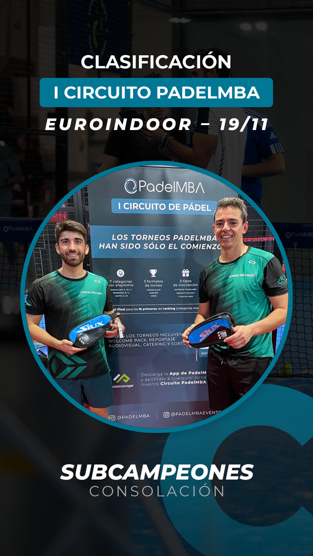 Circuito padelmba torneo 2022 11 19 ganadores subcampeones conso c