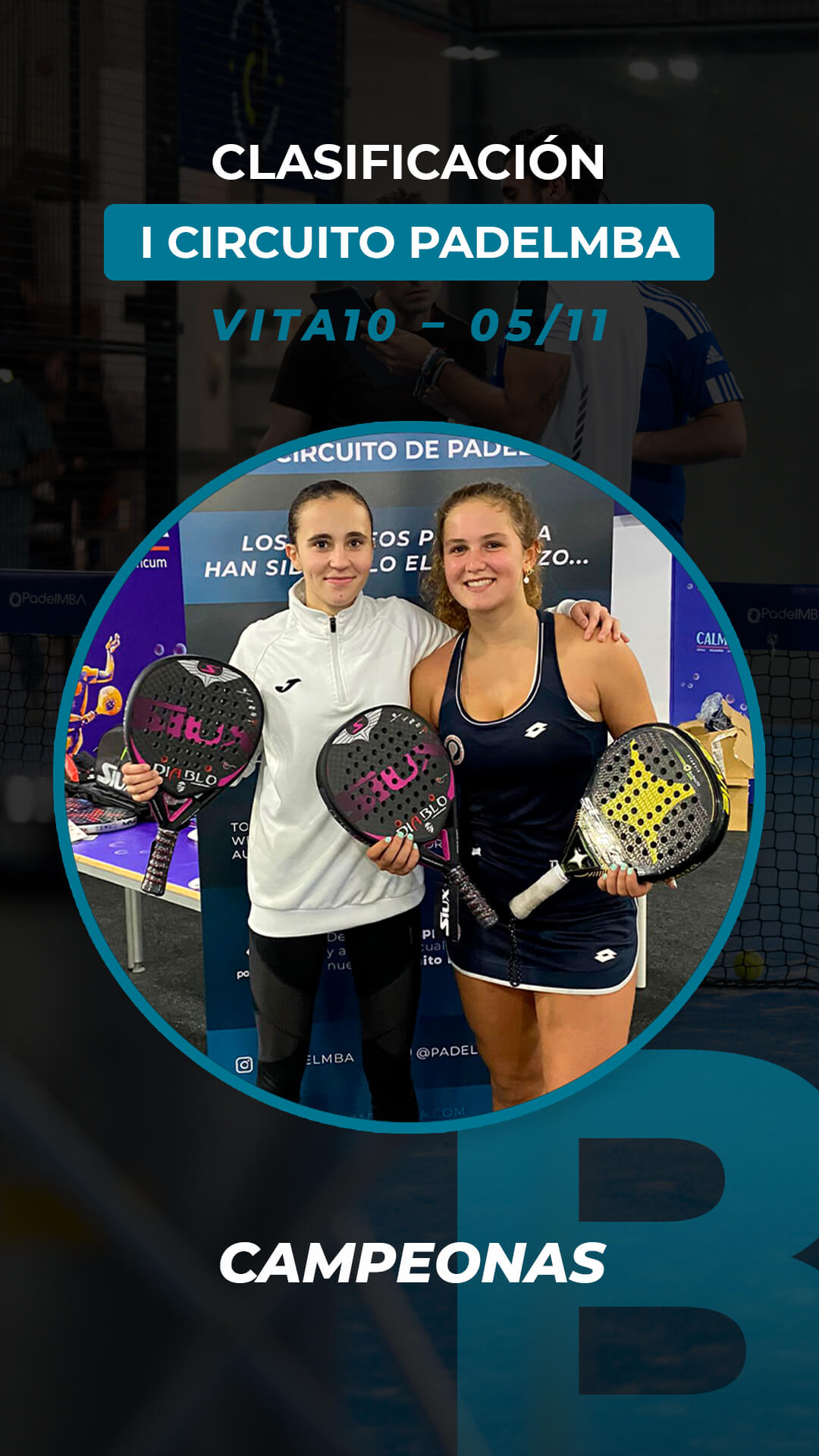 Circuito padelmba torneo 2022 11 05 ganadores campeonas b