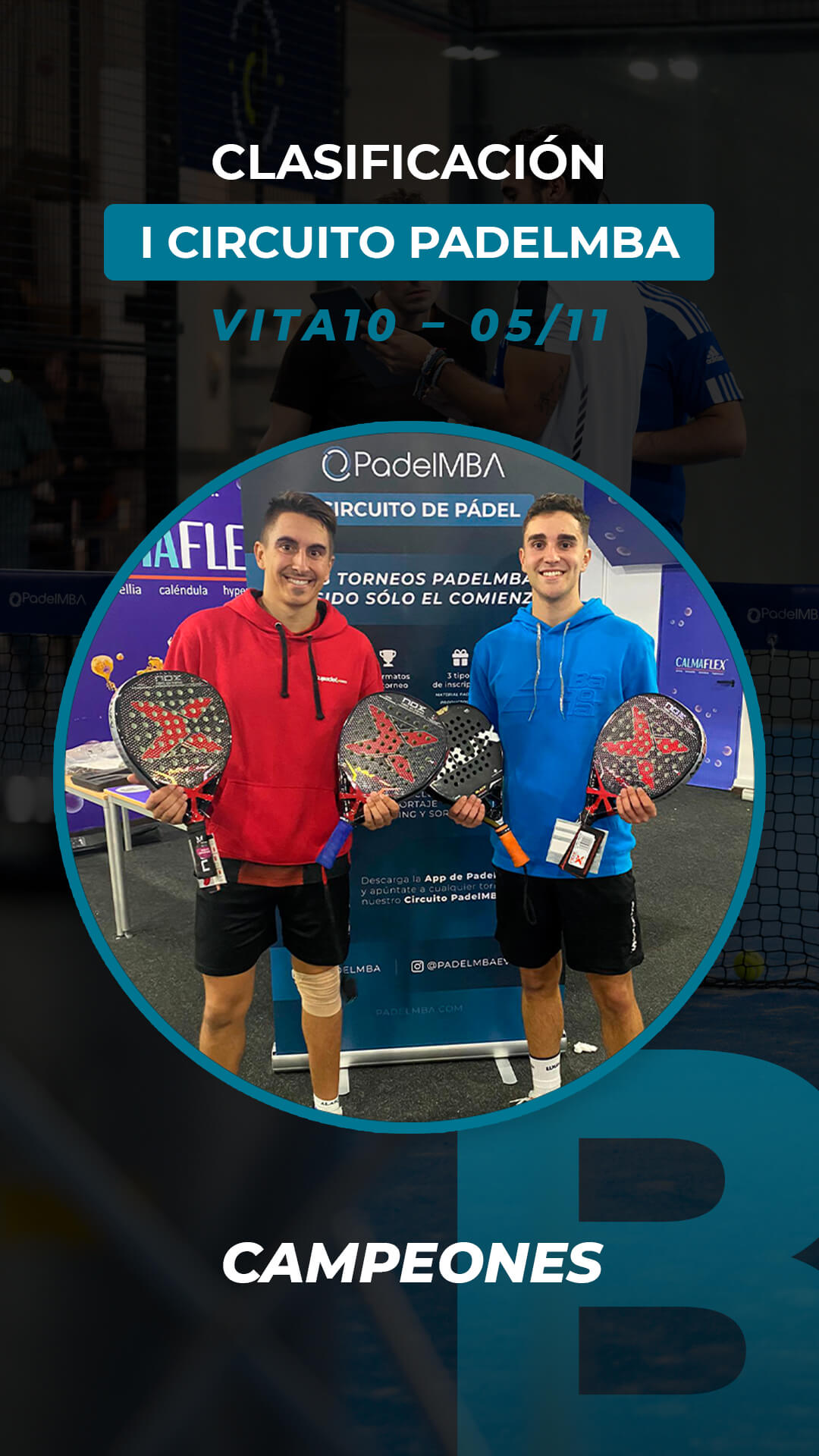 Circuito padelmba torneo 2022 11 05 ganadores campeones b